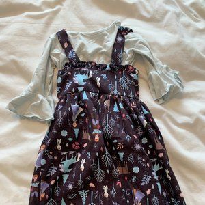 Girls "Frozen" print jumper/dress